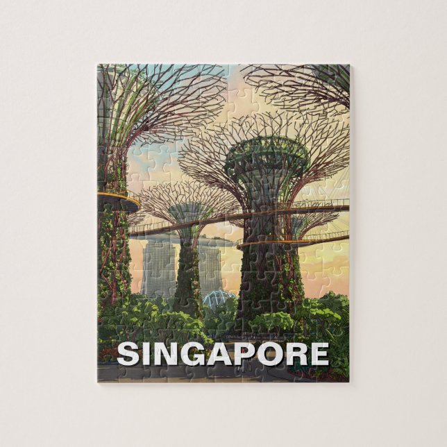 Puzzle Jardins de la baie de Singapour (Vertical)