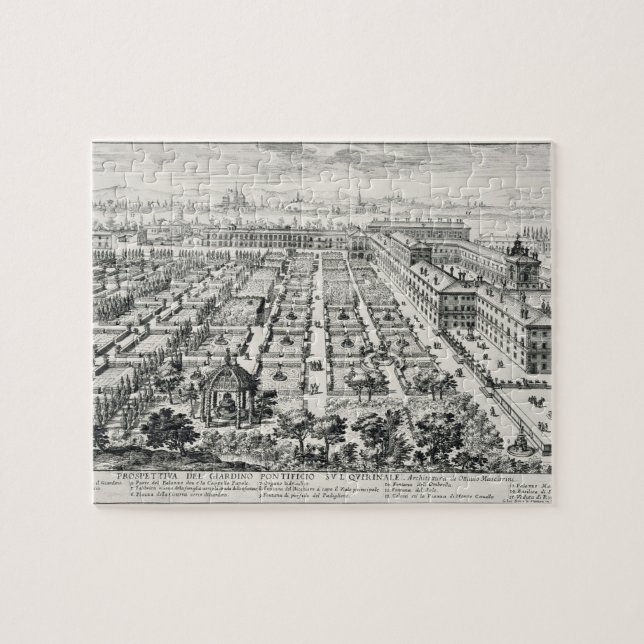 Puzzle Jardins du Quirinale, de 'Li Giardini di Rom (Horizontal)