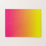 Puzzle Jaune Orange Rose Ombré<br><div class="desc">Un design ombré du jaune au rose vif avec un orange riche entre les deux. C'est l'un des puzzles les plus populaires de ma boutique. Si vous souhaitez transférer ceci sur un objet de décoration intérieure plus grand,  envoyez une demande.</div>