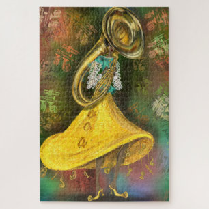 Puzzle Jazz Lady Tuba Player Danse Musique Chanson Soul S