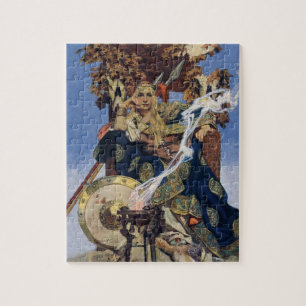 Puzzle JC Leyendecker Reine Maeve Guerrière Celtique