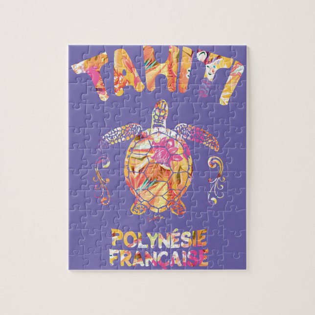 Puzzle jcombs tahiti, polynésie française, sueur de tortu (Vertical)