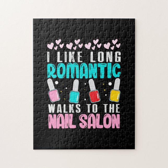 Puzzle Je Marche Jusqu'Au Salon Des ongles (Vertical)