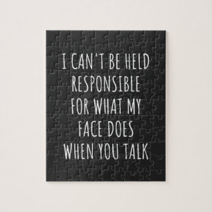 Puzzle je ne peux pas être tenu pour responsable de ce qu