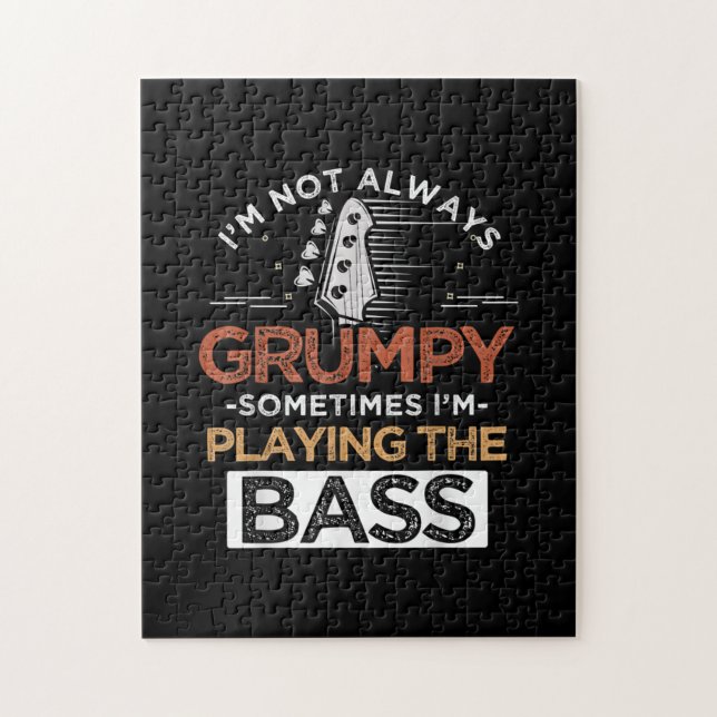 Puzzle Je ne suis pas toujours grincheux Parfois je joue  (Vertical)