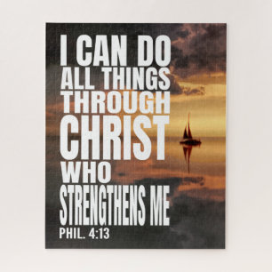 PUZZLE JE PEUX FAIRE TOUTES CHOSES PAR CHRIST QUI ME FORT