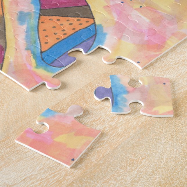 Puzzle "Je rêve en couleur" Art Abstrait (Côté)