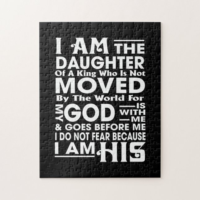 Puzzle Je suis la fille d'un roi (Vertical)