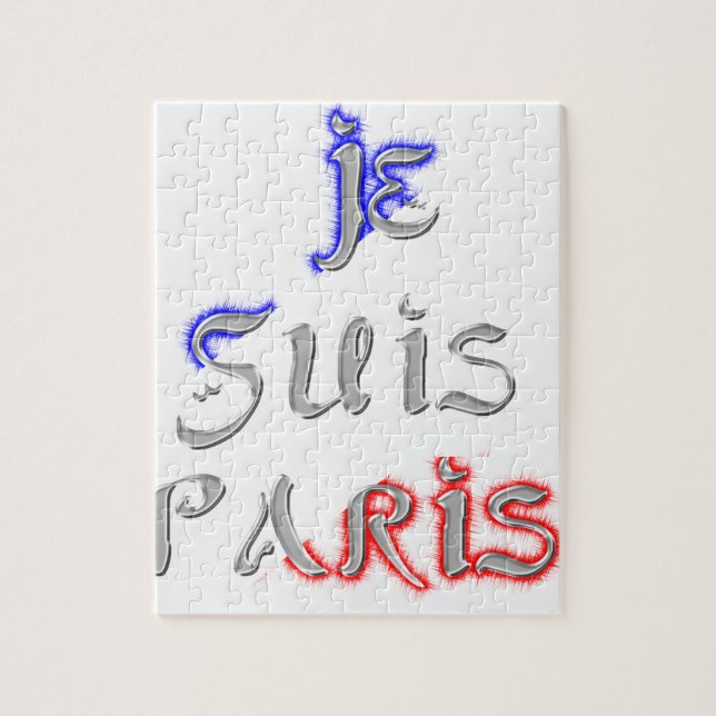 Puzzle Je Suis Paris J'aime Paris (Vertical)