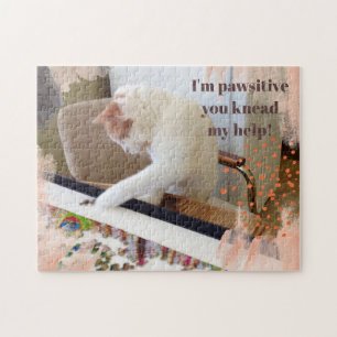 Puzzle Je suis pawsitive que vous ayez pétri mon chat d'a