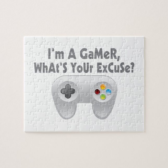 Puzzle Je suis un Gamer ce qui est votre excuse (Horizontal)