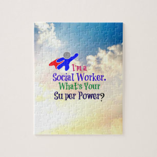 Puzzle Je suis un travailleur social. Quel est ton super