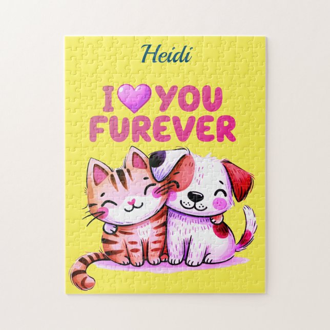 Puzzle Je t'aime (Vertical)