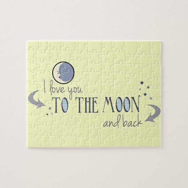 Puzzle Je t'aime à la lune et au dos (Horizontal)