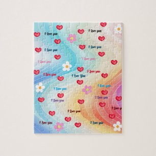 Puzzle Je t'aime coeur