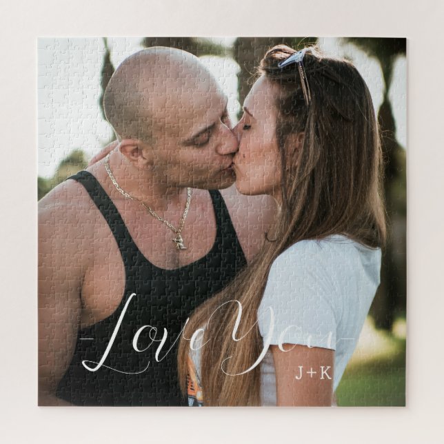 Puzzle Je t'aime, couple d'amour (Vertical)