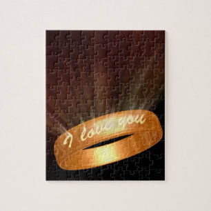 Puzzle "Je t'aime" Golden Ring