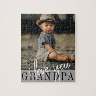 Puzzle Je T'Aime Grand-Père Photo personnalisée