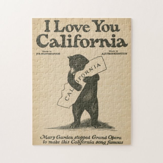 Puzzle Je t'aime la Californie (Vertical)