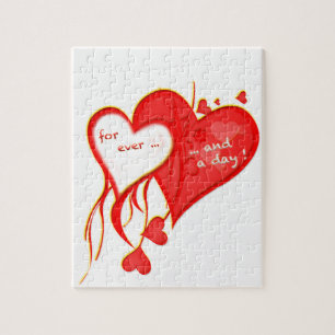 PUZZLE JE T'AIME POUR TOUJOURS ET UN COEUR DE JOUR