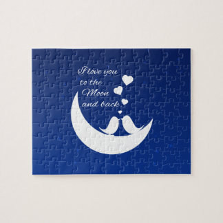 Puzzle Je t'aime sur la Lune et de retour