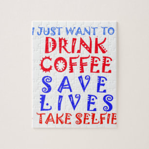 Puzzle Je veux juste boire du café