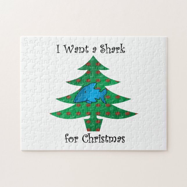 Puzzle Je veux un requin pour Noël (Horizontal)