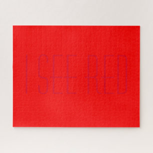 Puzzle je vois rouge