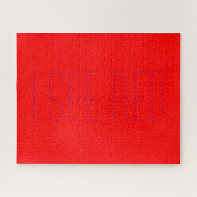 Puzzle je vois rouge (Horizontal)