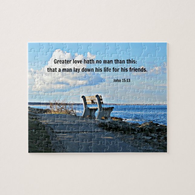 Puzzle Jean 15:13 Il n'y a pas d'amour plus grand que cel (Horizontal)
