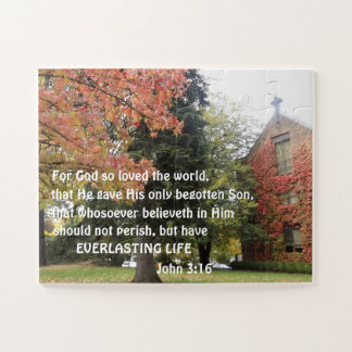 Puzzle Jean 3:16 Car Dieu a tant aimé le monde