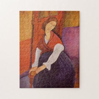 Puzzle Jeanne Hebuterne Dans Un Châle Rouge Par Modiglian