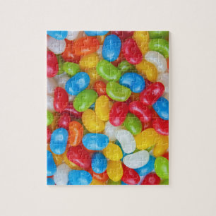 Puzzle Jelly Beans, Rainbow Colored & Sweet Candy