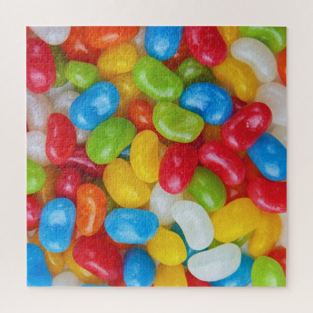 Puzzle Jelly Beans, Rainbow Coloured & Sweet Candy (Vertical)