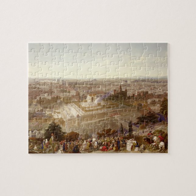 Puzzle Jérusalem dans sa splendeur, gravée par Charles (Horizontal)