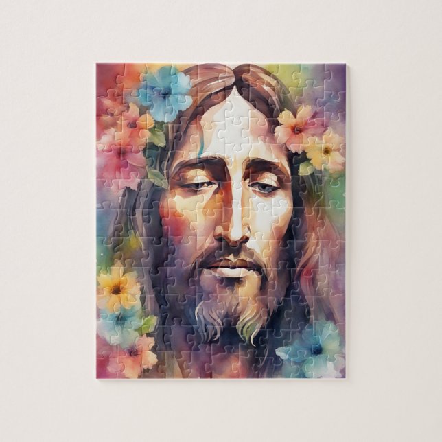 Puzzle Jésus aquarelle (Vertical)