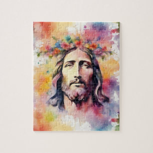 Puzzle Jésus aquarelle