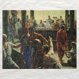Puzzle Jésus Christ au Mariage de Cana, Eau dans le vin