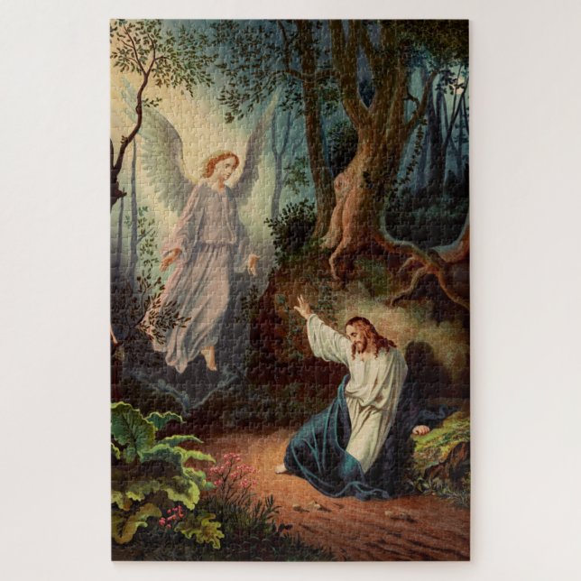 Puzzle Jésus-Christ avec ange  (Vertical)