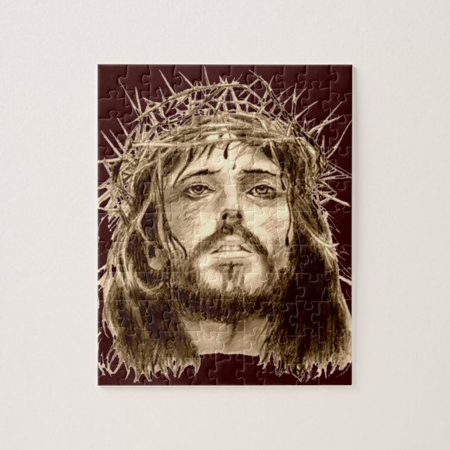 Puzzle Jésus-Christ avec une couronne des épines (Vertical)