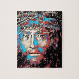 Puzzle Jésus-Christ portant une couronne épaisse Peinture