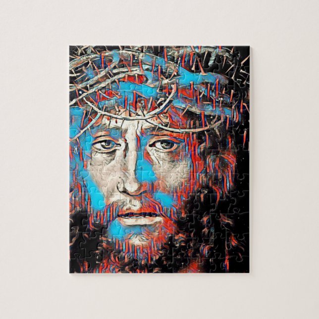Puzzle Jésus-Christ portant une couronne épaisse Peinture (Vertical)