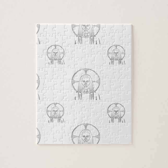 Puzzle Jésus en argent (Vertical)