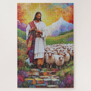 Puzzle Jésus et mouton