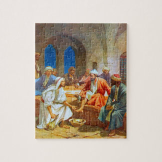 Puzzle Jésus Laver Pieds Scène biblique