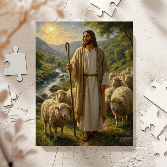 Puzzle Jésus le Bon Berger à Golden Valley (Créateur téléchargé)