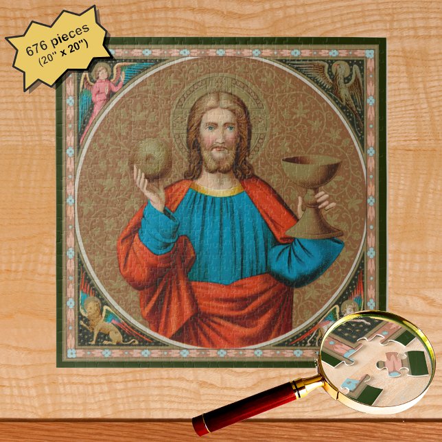Puzzle Jésus qui maintient l'Eucharistie (SNV 050) (Créateur téléchargé)