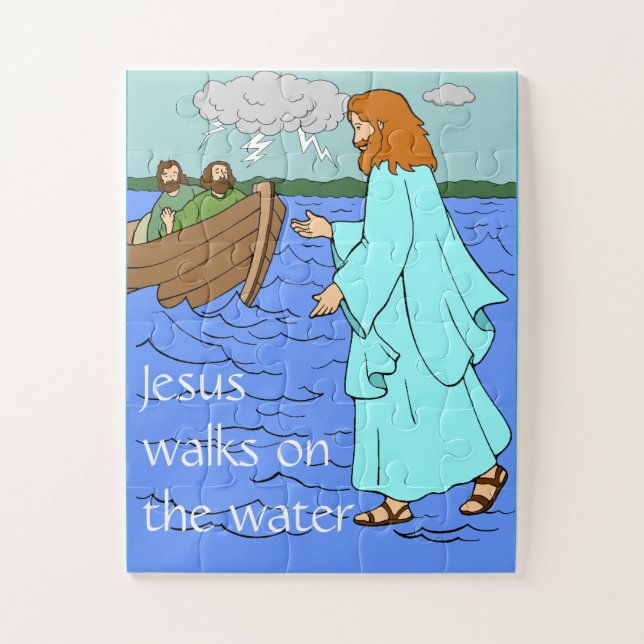 Puzzle Jésus sur l'eau  (Vertical)