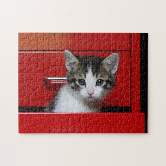 Puzzle Jeter un coup d'oeil de chaton (Horizontal)