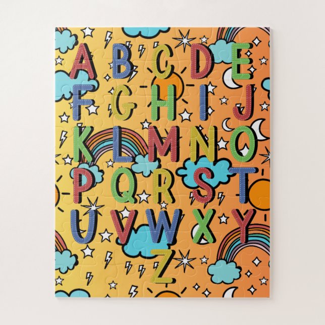 Puzzle Jeu amusant pour enfants Alphabet coloré (Vertical)